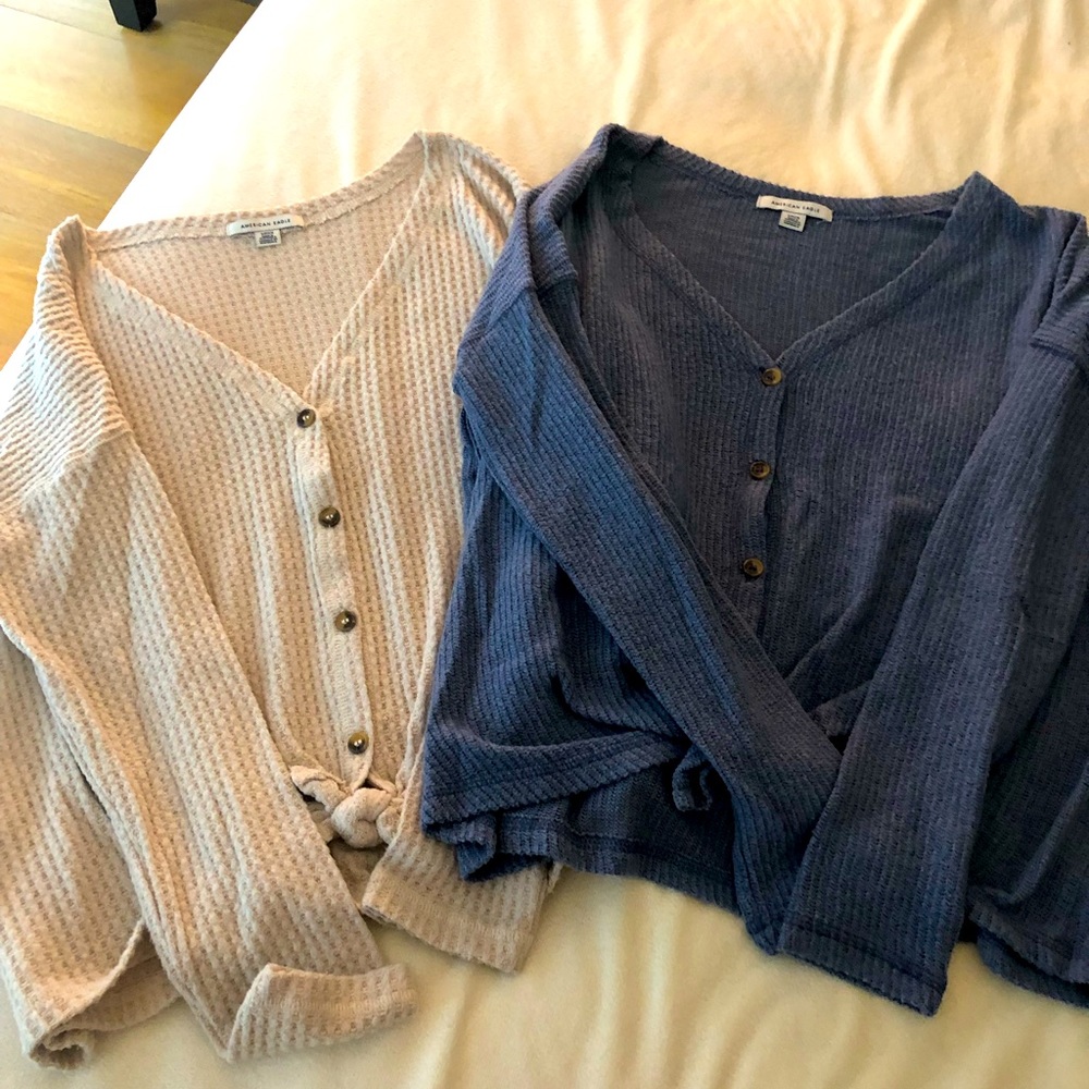 American Eagle Tie-Front Sweaters